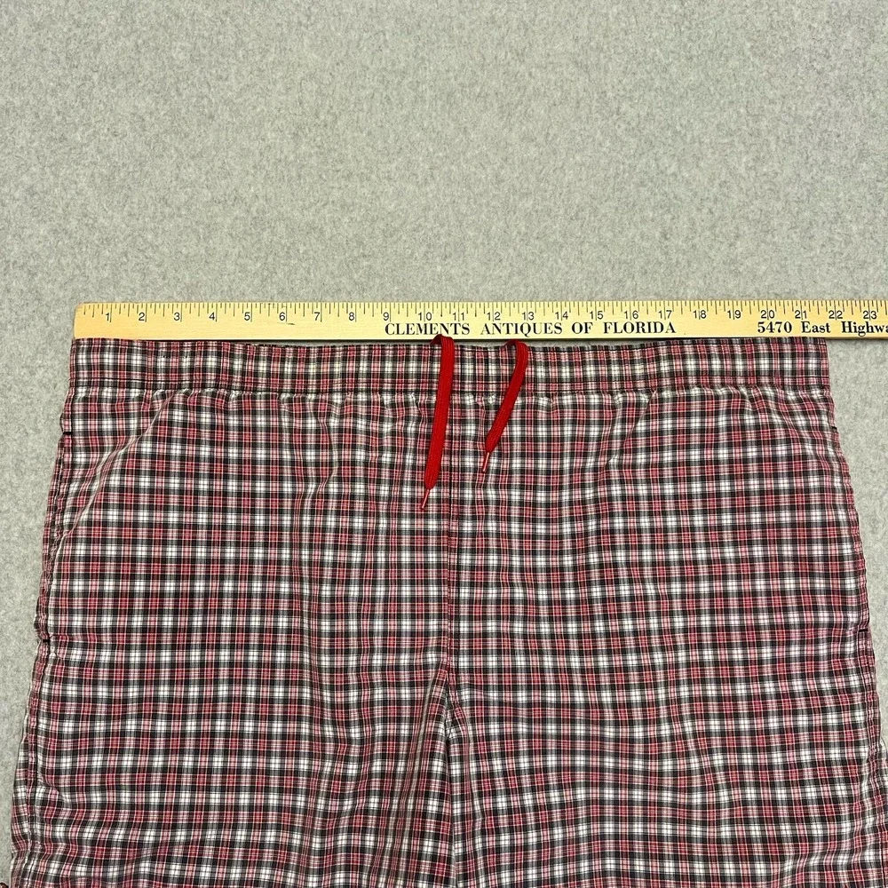 Polo Sport Swim Trucks Mens XL Red Blue Tablecloth Plaid Pockets Pony Logo Lined